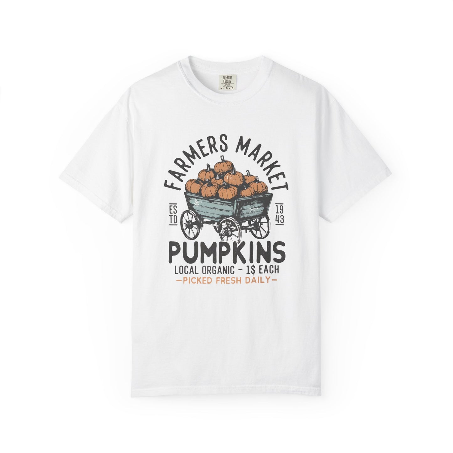 Farmers Market Pumpkin Graphic Unisex T-Shirt