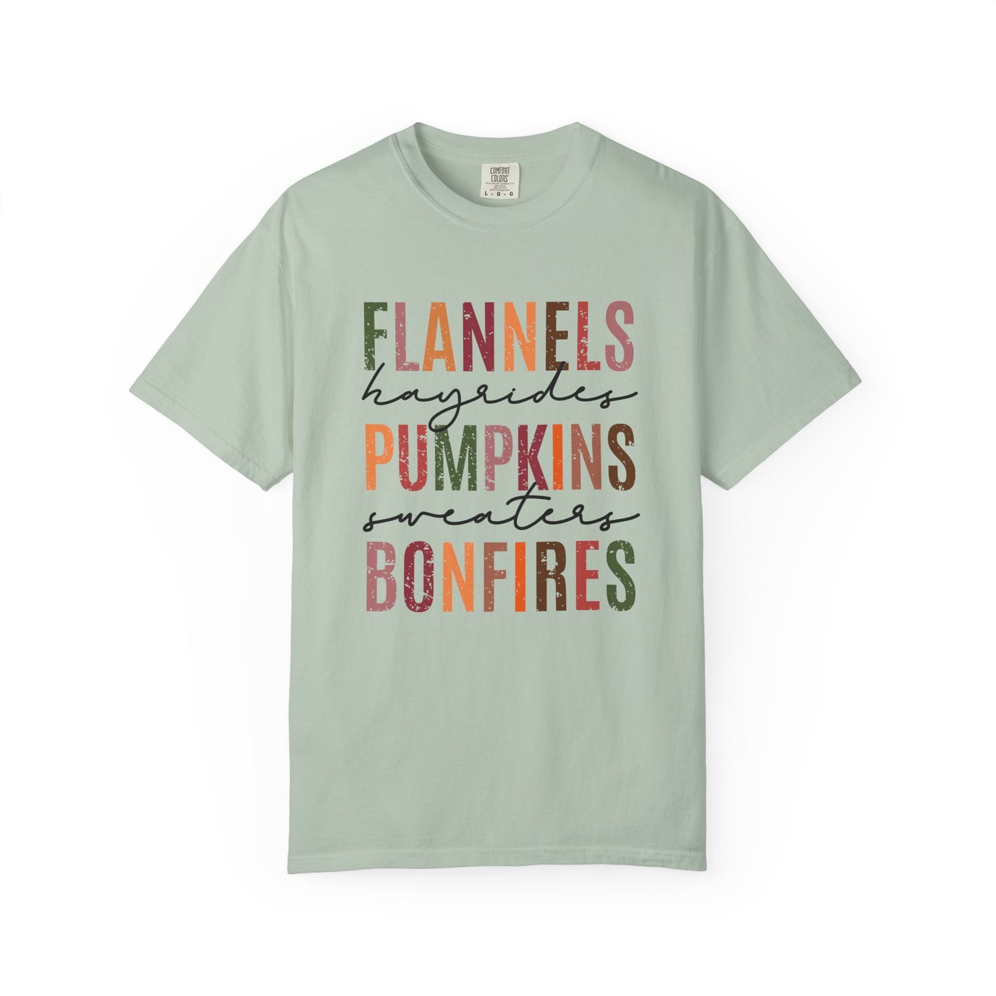 Flannels, Pumpkins, Sweaters & Bonfires Unisex T-Shirt