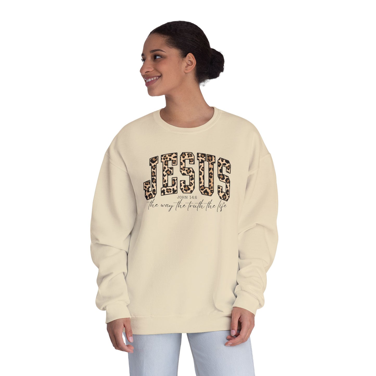 Jesus – 'He is the way, the truth, the life' Crewneck Sweatshirt