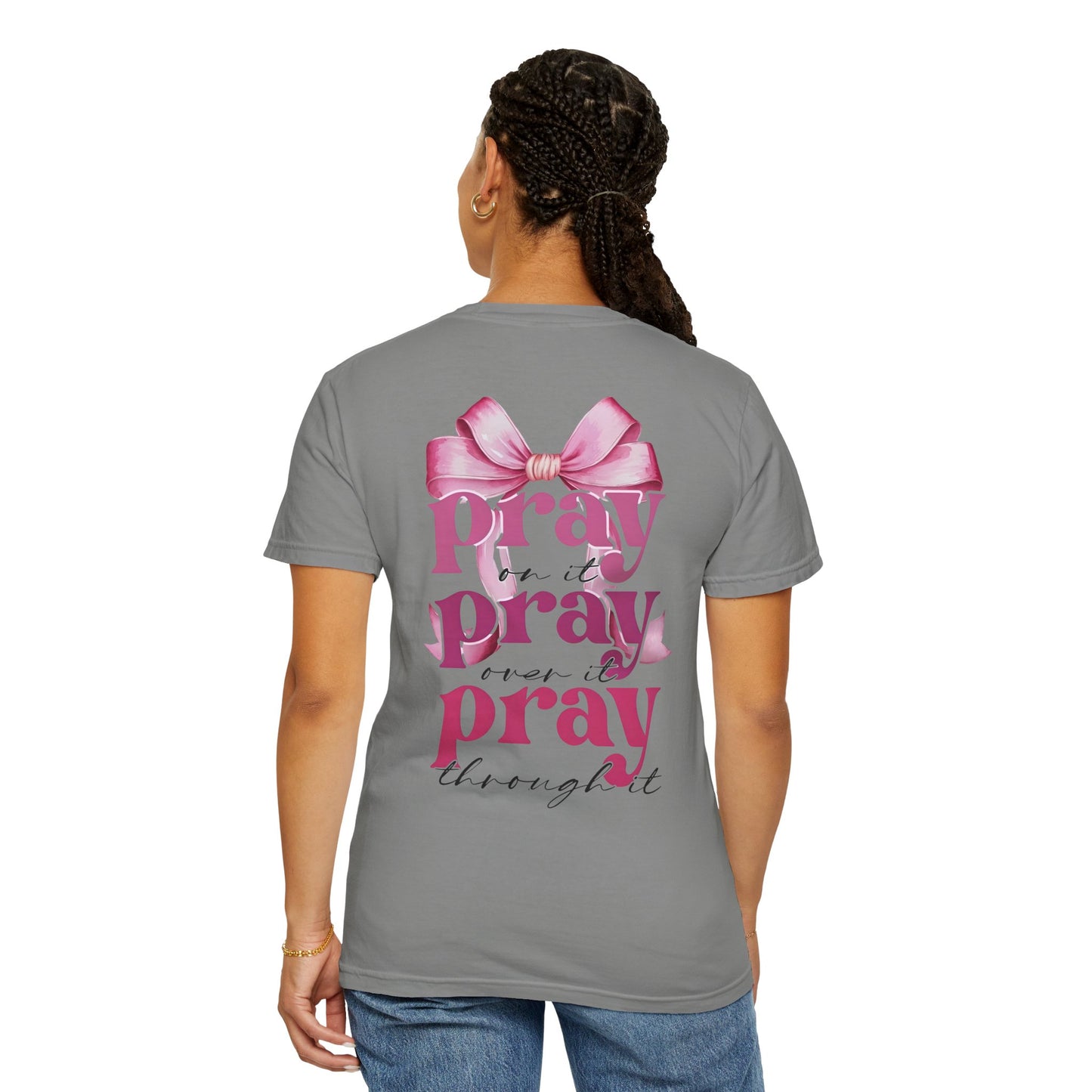 Faith-Inspired Pray Bow Graphic Unisex T-Shirt
