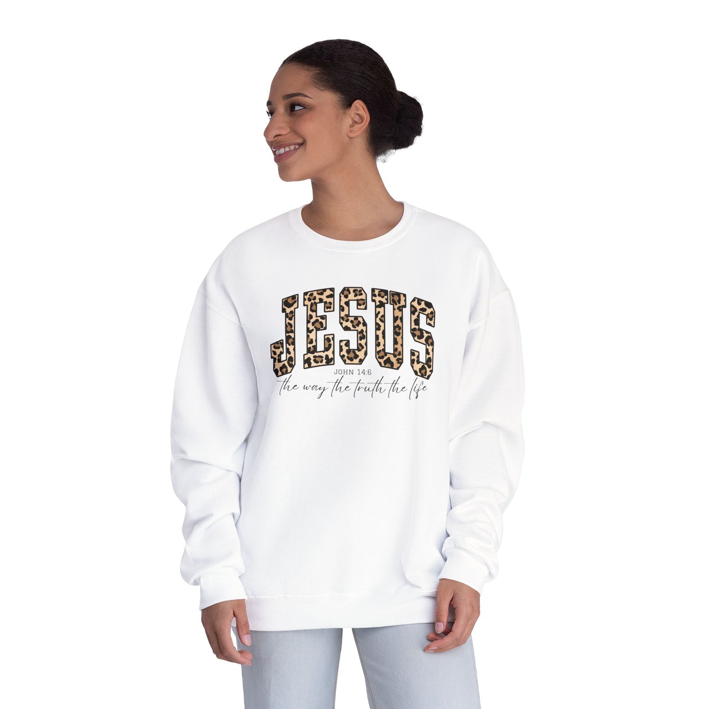 Jesus – 'He is the way, the truth, the life' Crewneck Sweatshirt