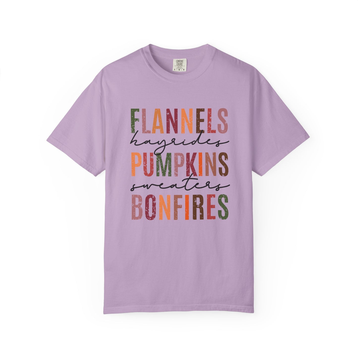 Flannels, Pumpkins, Sweaters & Bonfires Unisex T-Shirt