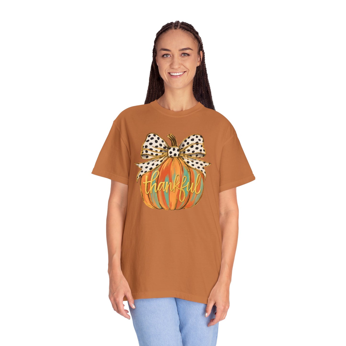 Thankful Pumpkin Graphic Unisex T-Shirt