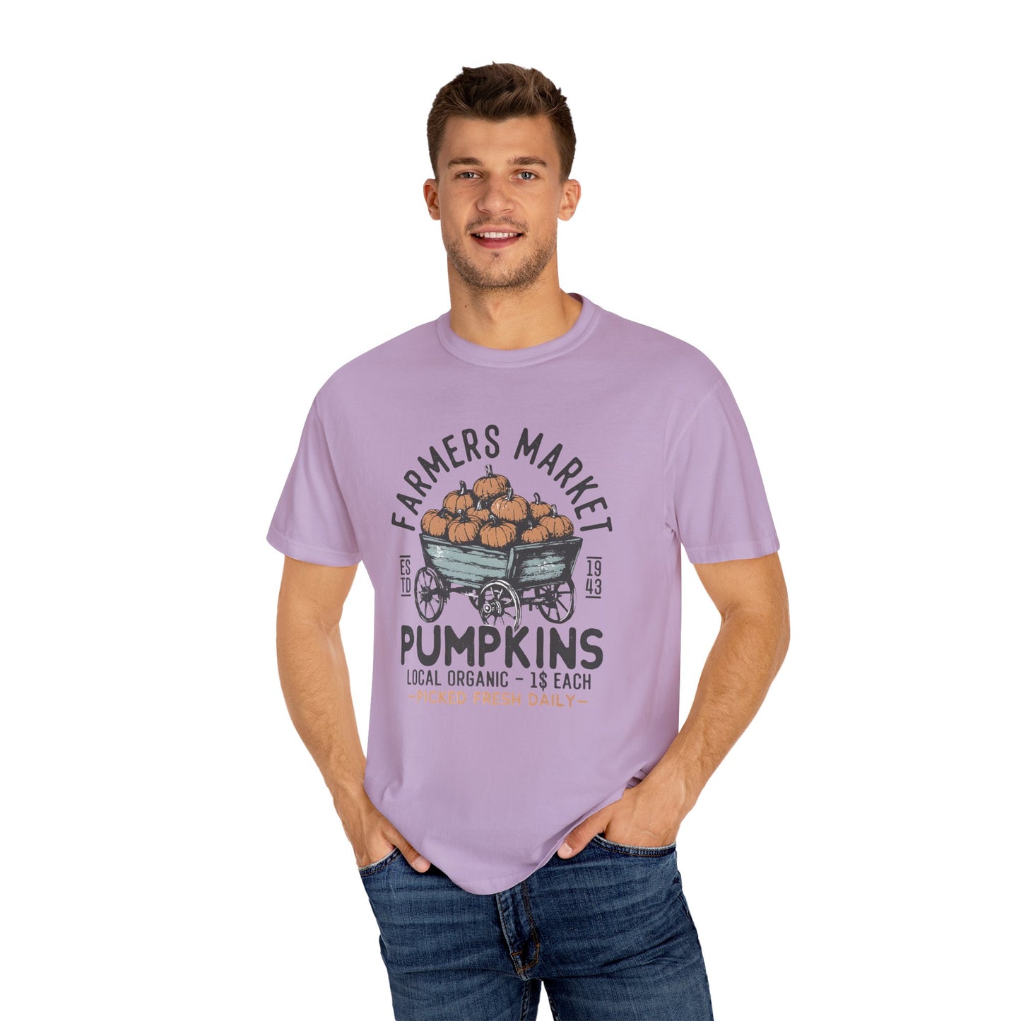 Farmers Market Pumpkin Graphic Unisex T-Shirt