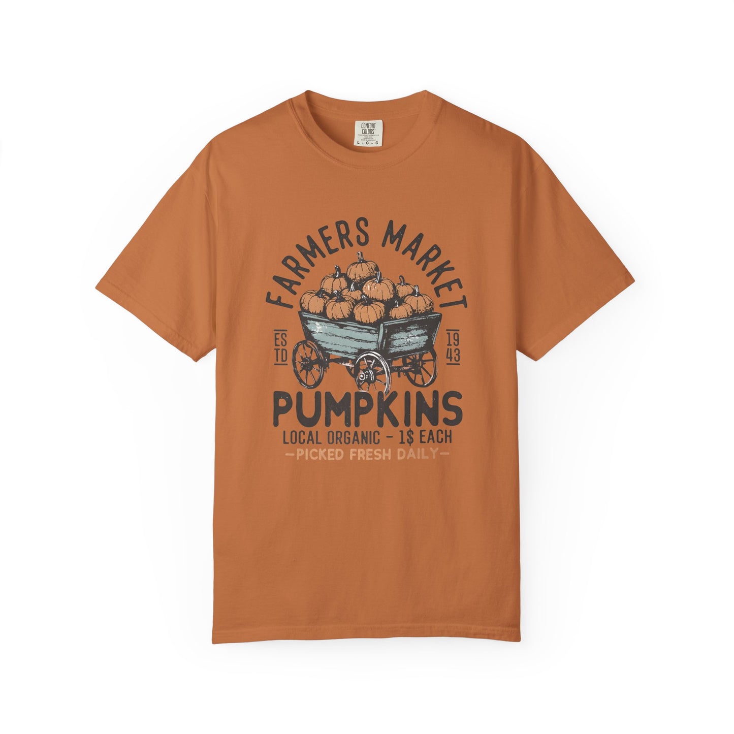 Farmers Market Pumpkin Graphic Unisex T-Shirt