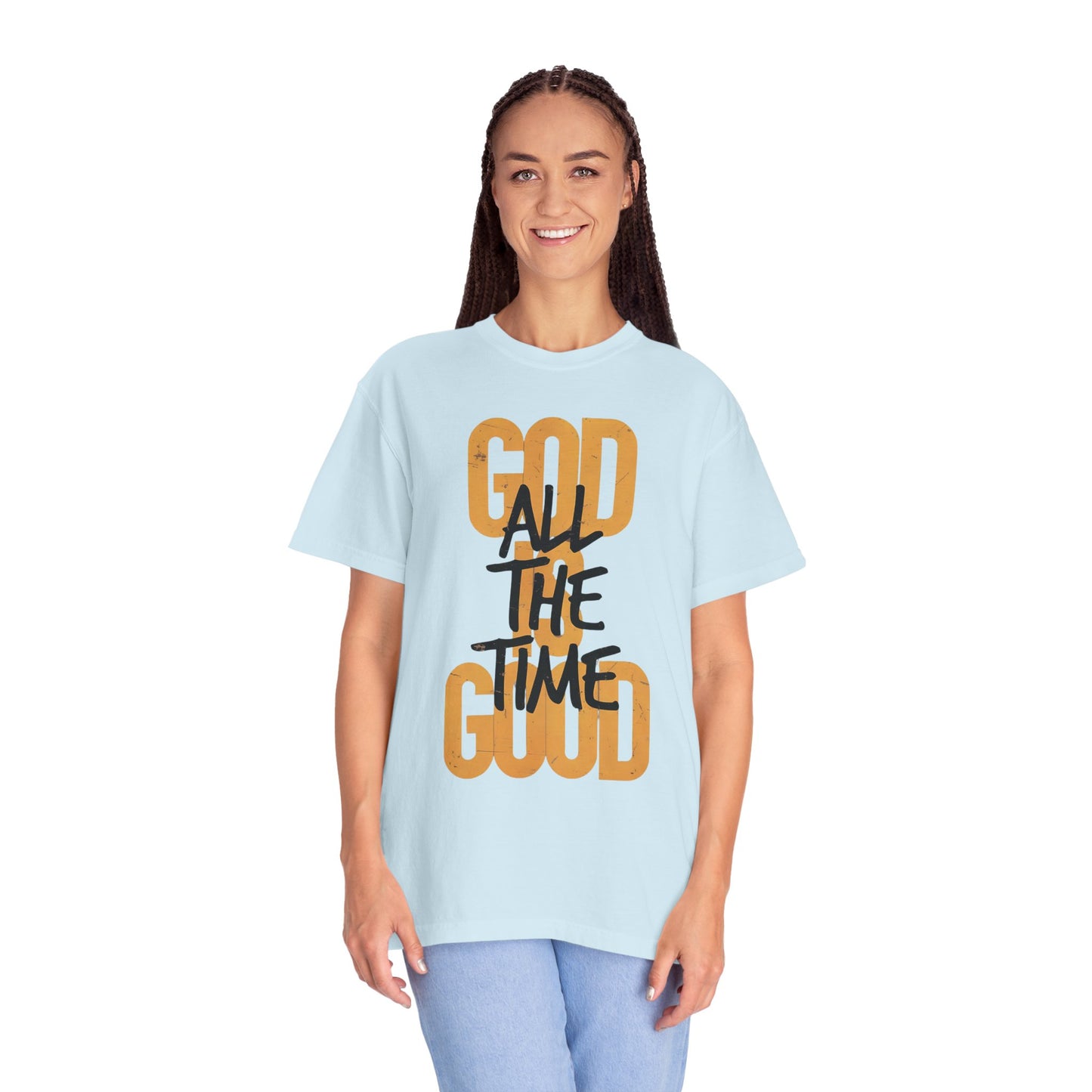 Faith-Inspired God Is Good Garment-Dyed T-Shirt