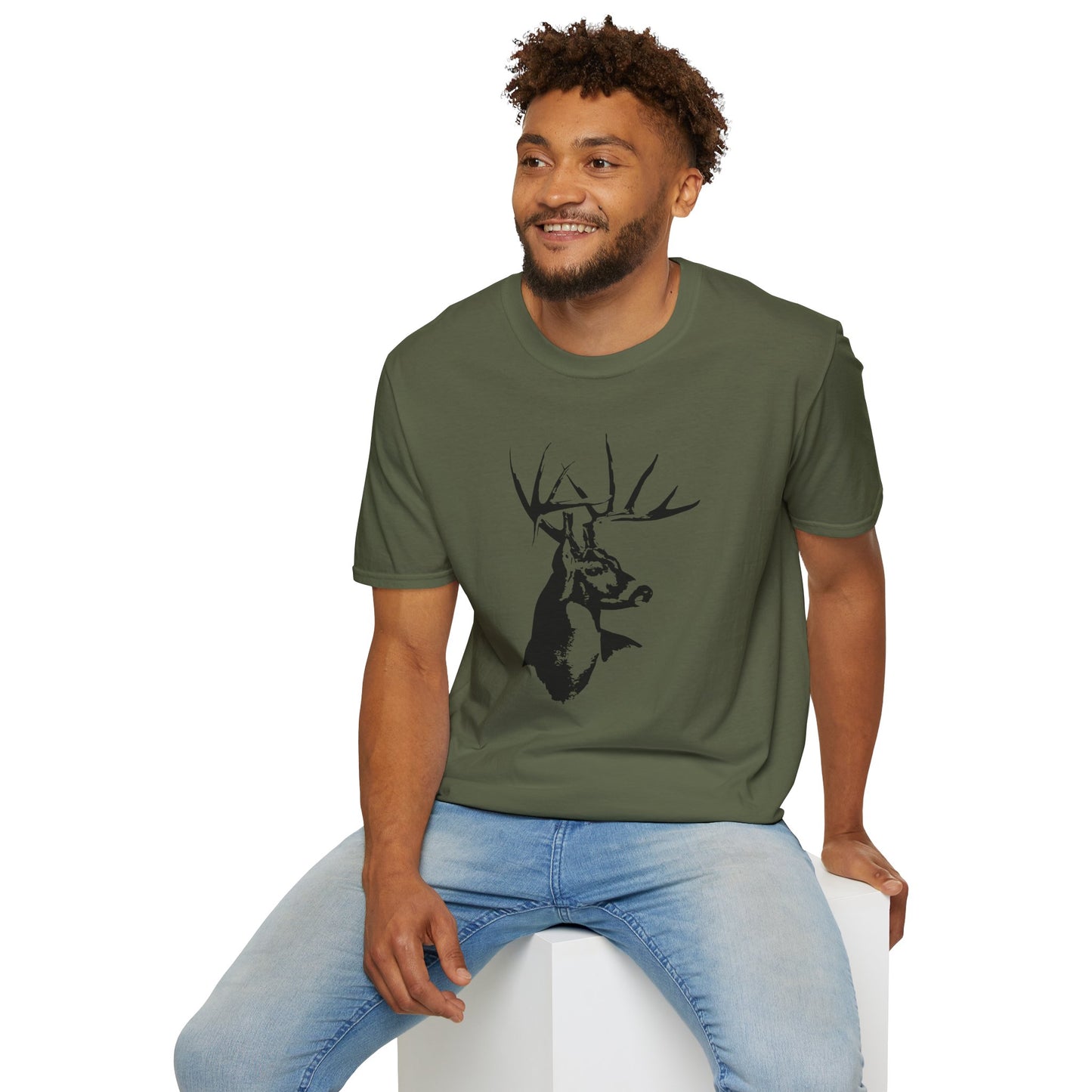 Rustic Deer Graphic Unisex T-Shirt