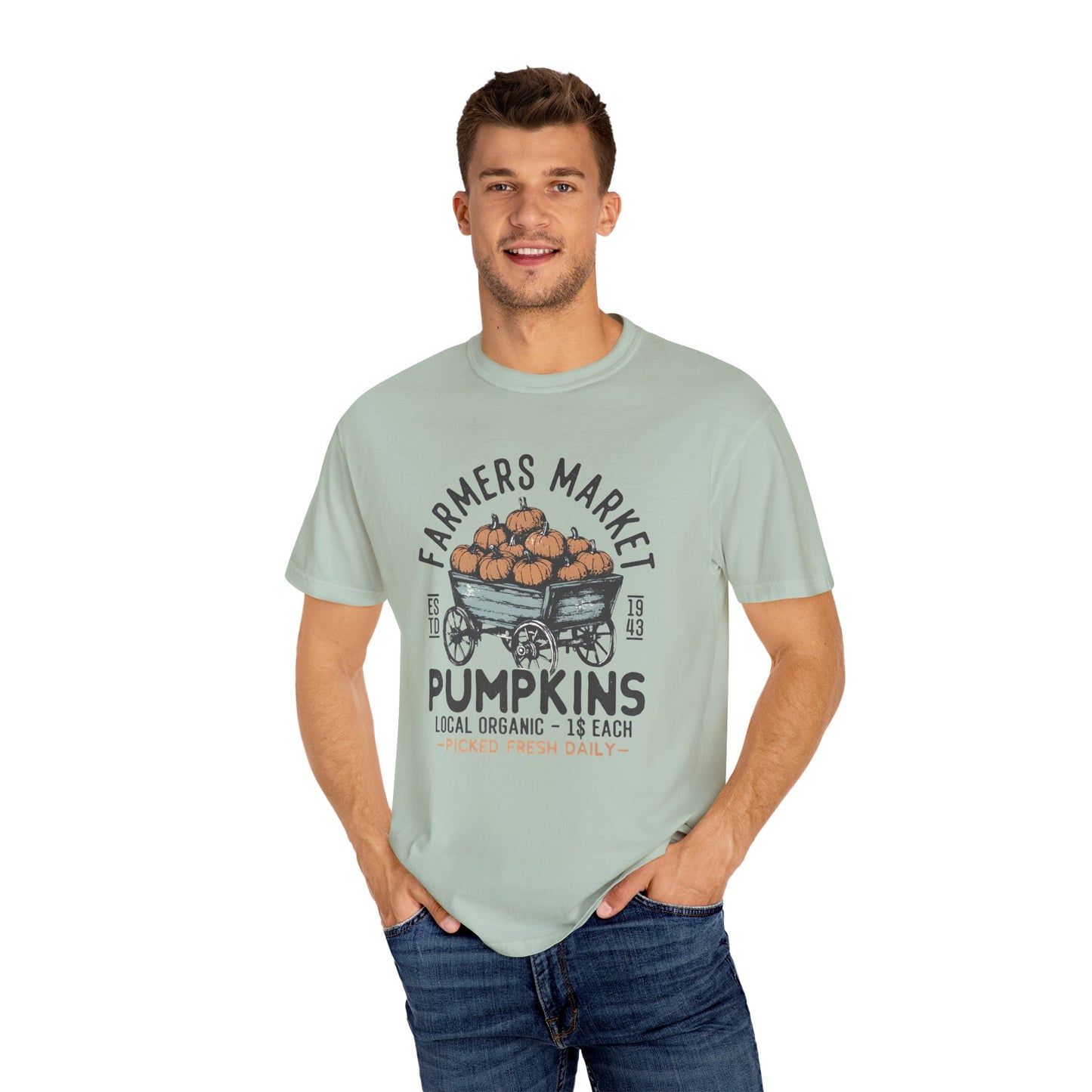 Farmers Market Pumpkin Graphic Unisex T-Shirt
