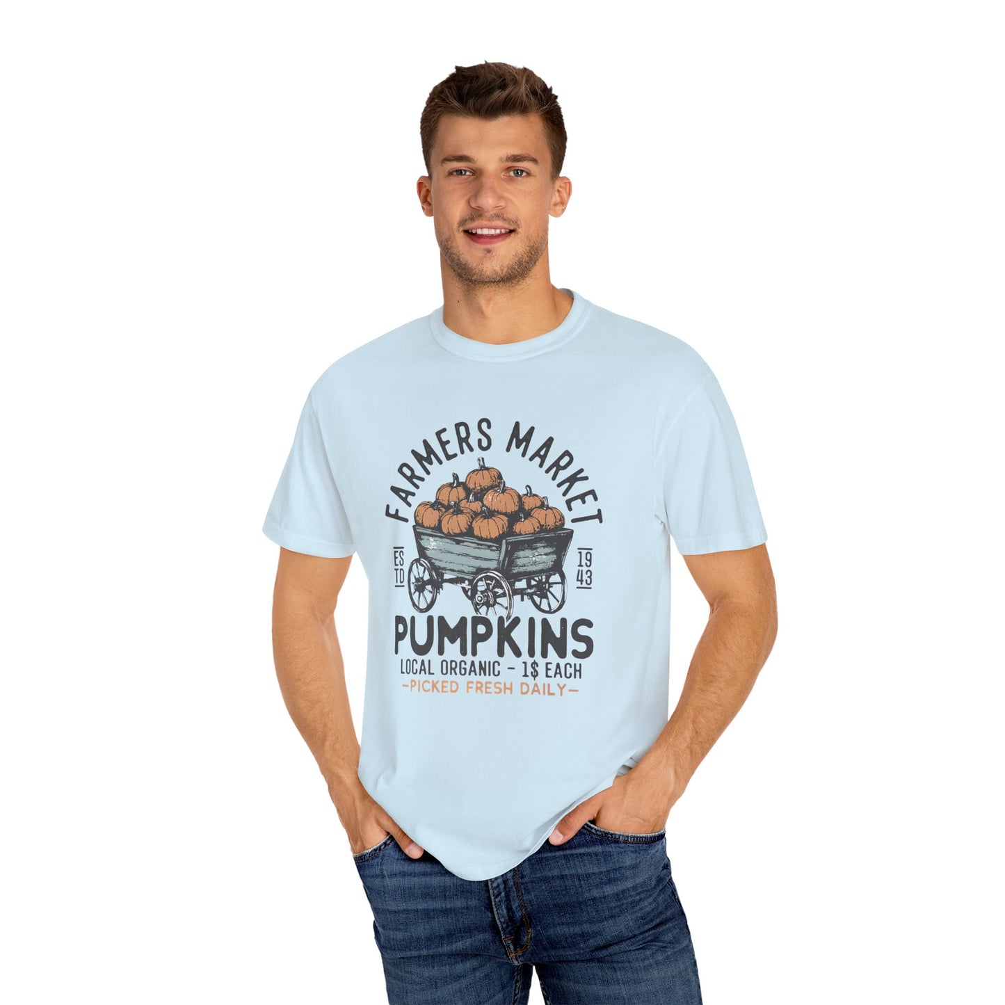 Farmers Market Pumpkin Graphic Unisex T-Shirt