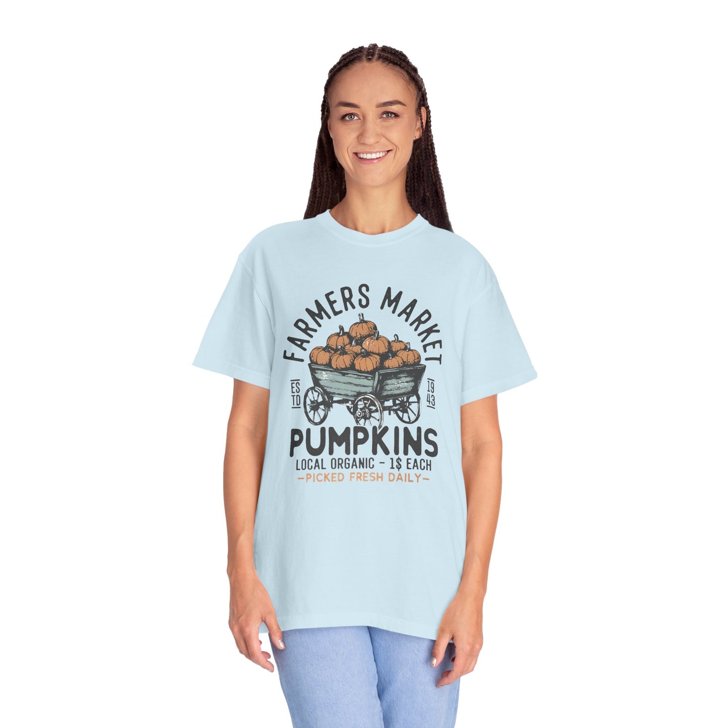 Farmers Market Pumpkin Graphic Unisex T-Shirt