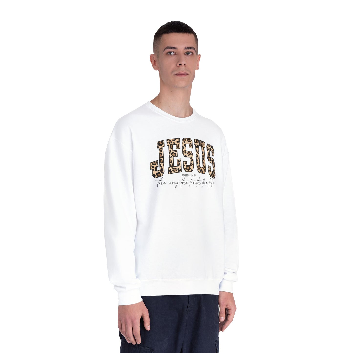 Jesus – 'He is the way, the truth, the life' Crewneck Sweatshirt
