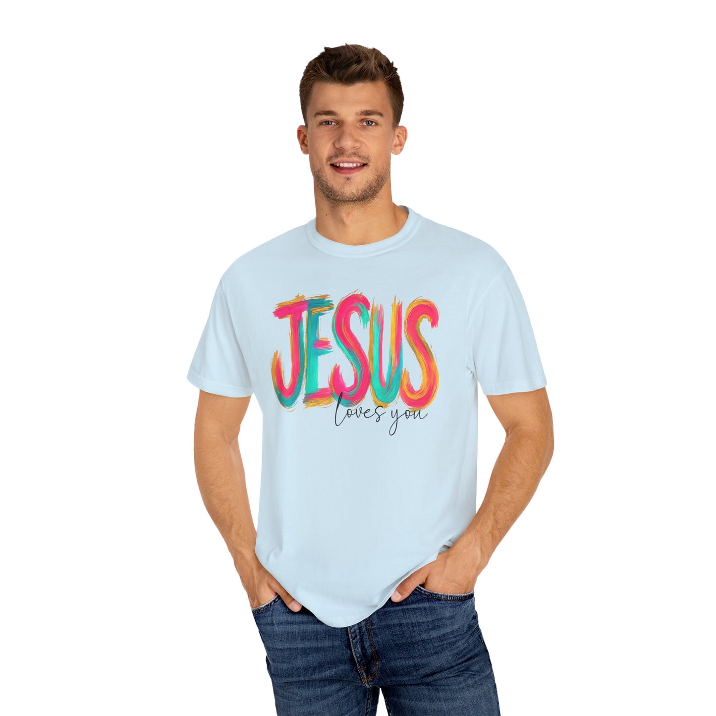 Faith-Inspired 'Jesus Loves You' Unisex T-Shirt