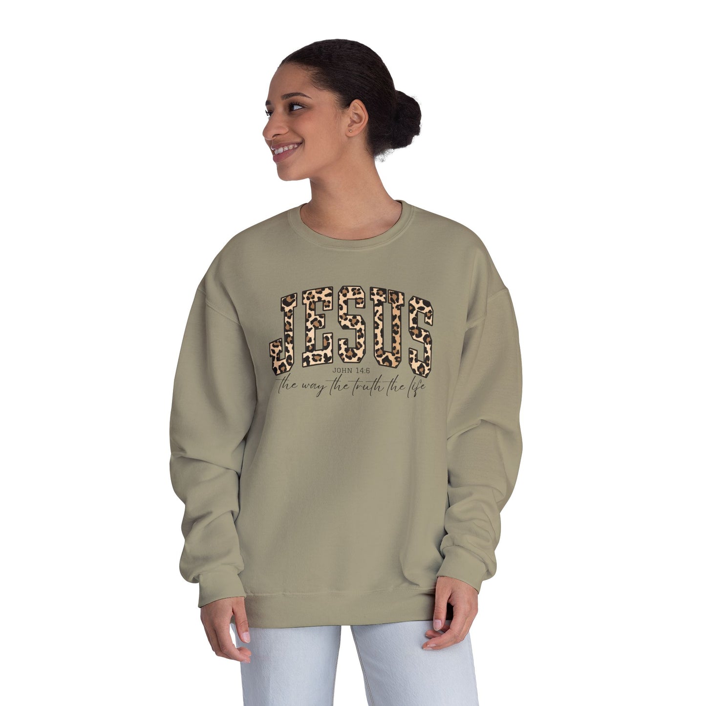 Jesus – 'He is the way, the truth, the life' Crewneck Sweatshirt