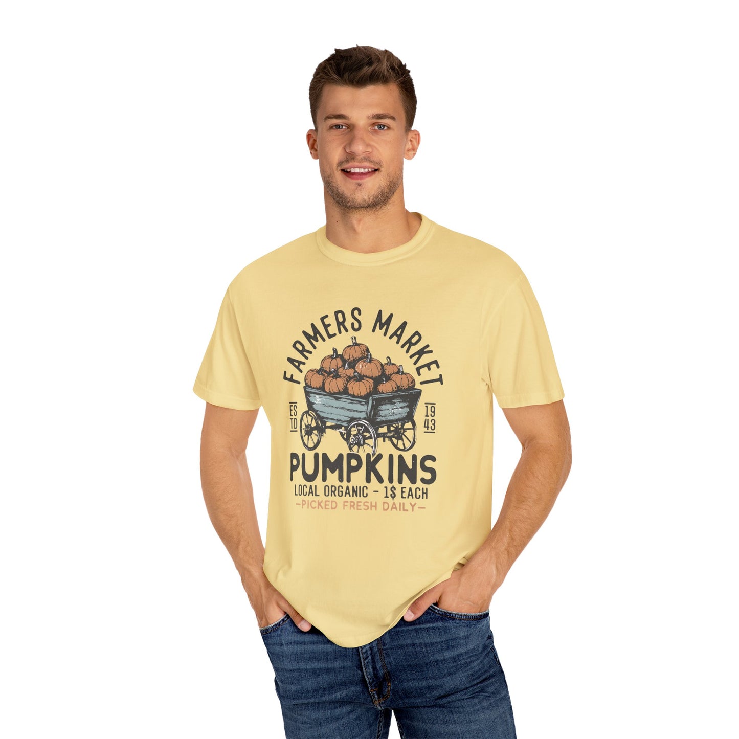 Farmers Market Pumpkin Graphic Unisex T-Shirt