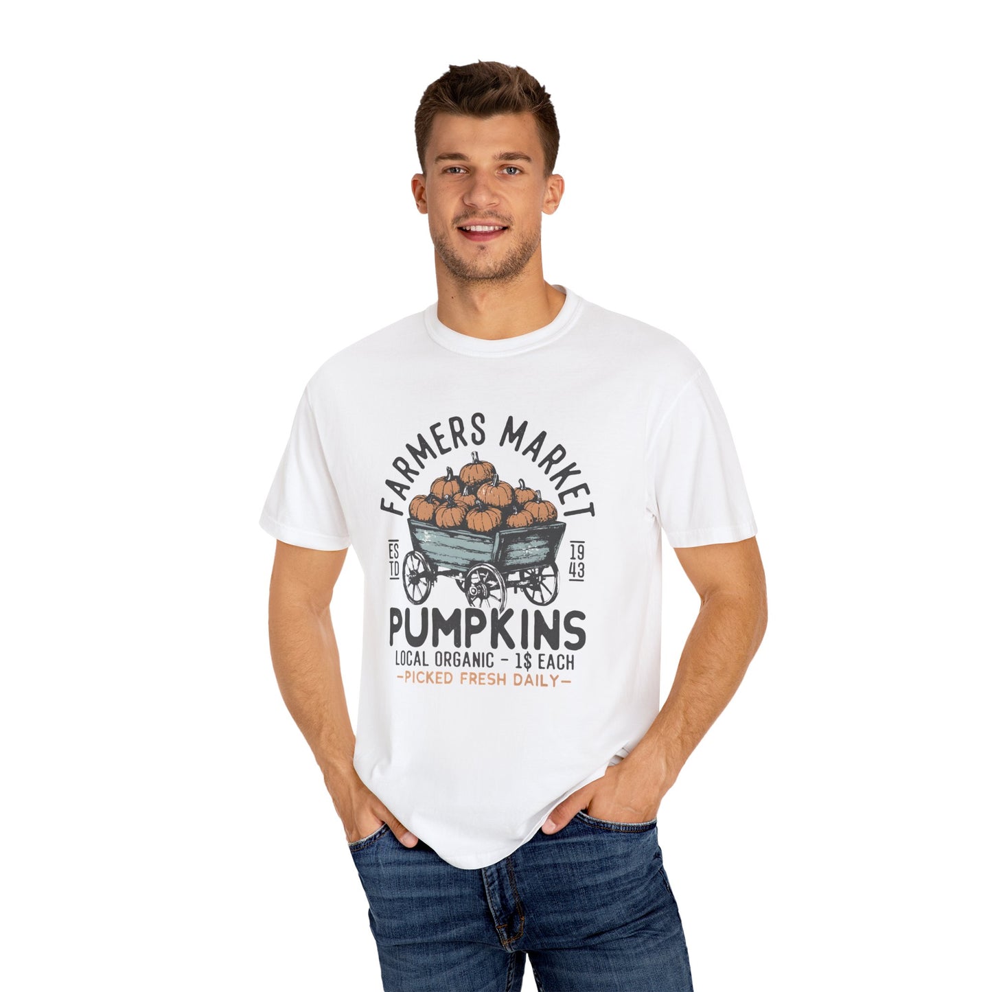 Farmers Market Pumpkin Graphic Unisex T-Shirt