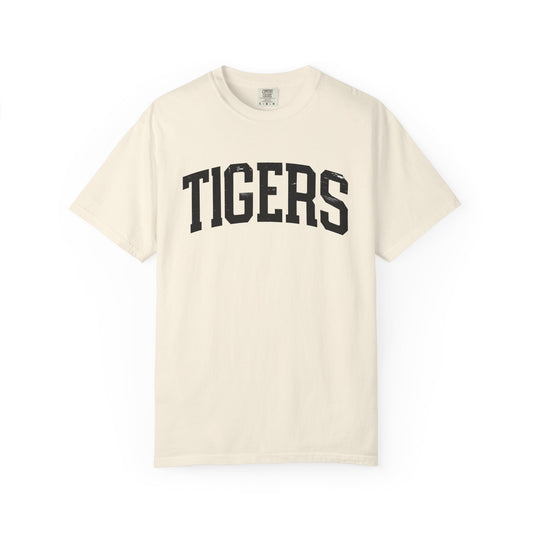 Vintage-Inspired Tigers Unisex Garment-Dyed T-Shirt