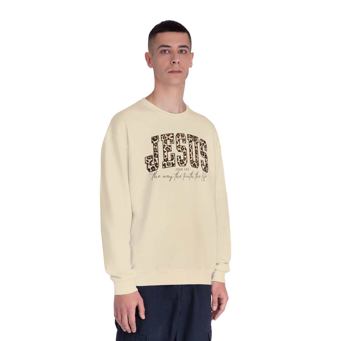 Jesus – 'He is the way, the truth, the life' Crewneck Sweatshirt