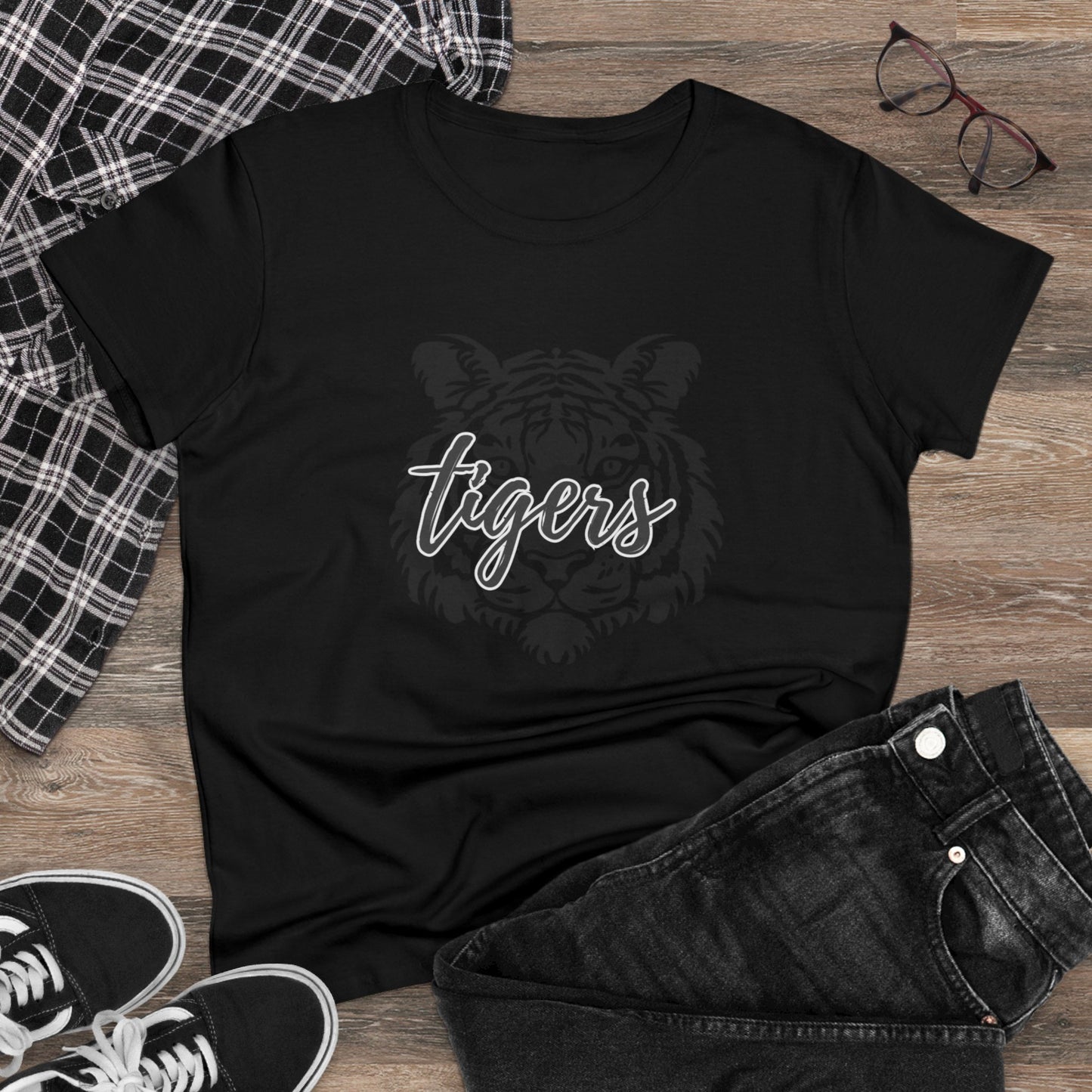 Tigers Women's Midweight Cotton Tee