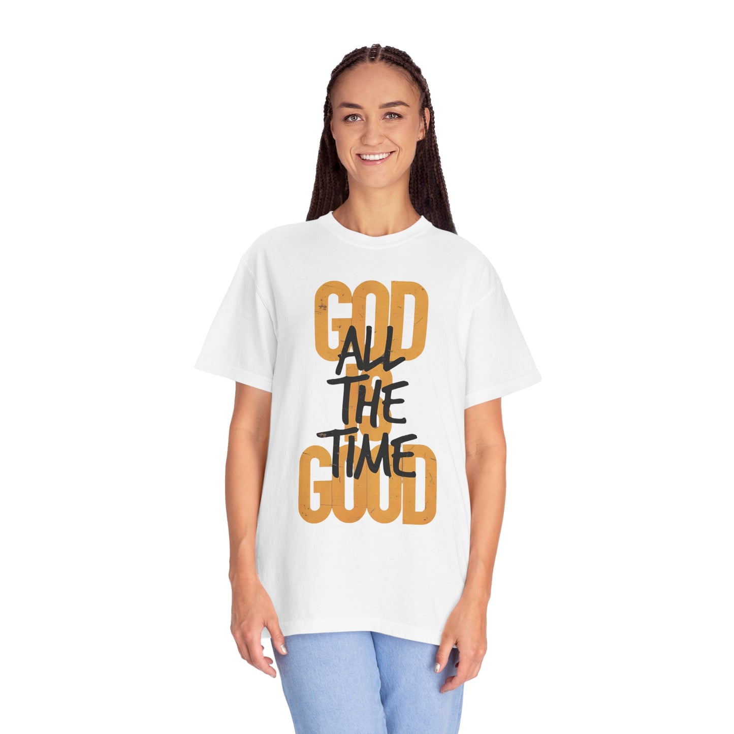 Faith-Inspired God Is Good Garment-Dyed T-Shirt