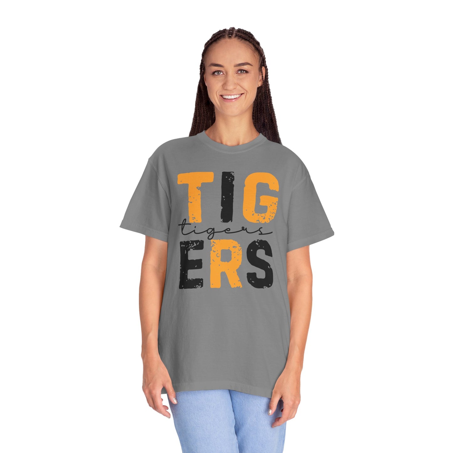 Tigers Graphic Unisex Garment-Dyed T-Shirt
