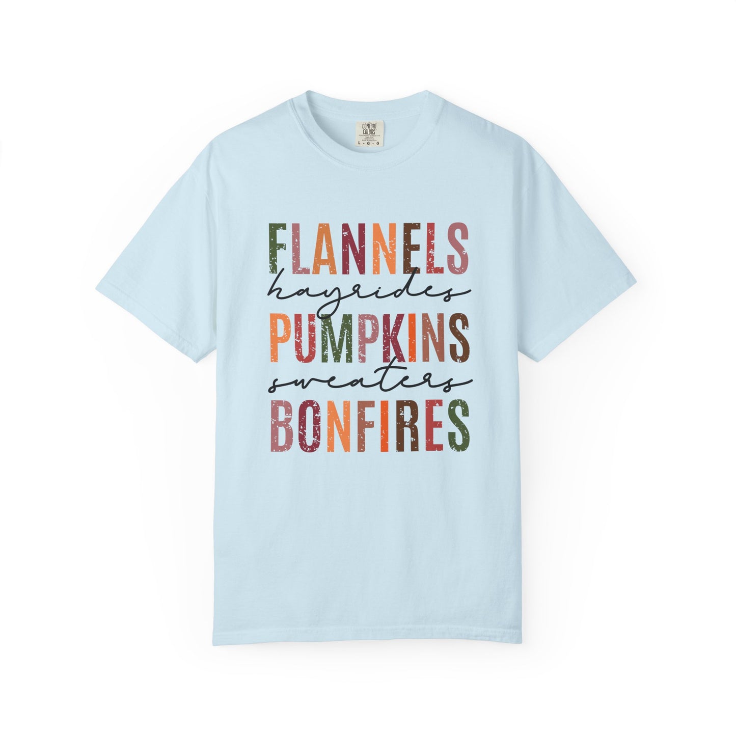 Flannels, Pumpkins, Sweaters & Bonfires Unisex T-Shirt