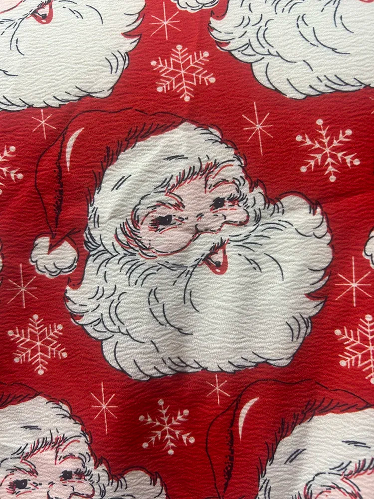 Womens Santa Claus Print Blouse