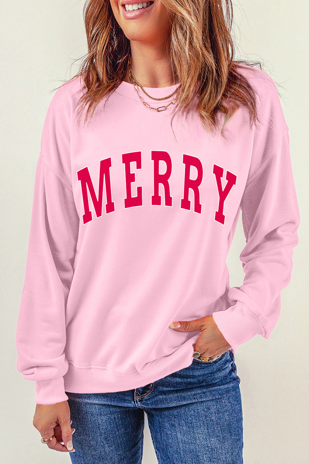 Womens MERRY Christmas Sweatshirt