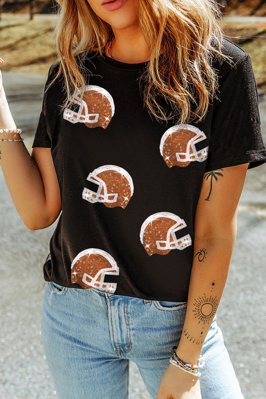 Womens Gameday Helmet Graphic T-Shirt